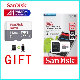ภาพหน้าปกสินค้า♕สต็อกจากพื้นที่จัดส่ง♕ Sandisk การ์ดหน่วยความจํา Micro SD TF Class 10 Ultra A1 100MB s 16GB 32GB 64GB 128GB 256GB 512GB ที่เกี่ยวข้อง