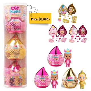 Cry Babies Magic Tears Golden and Pink Edition Capsules - 3 Pack