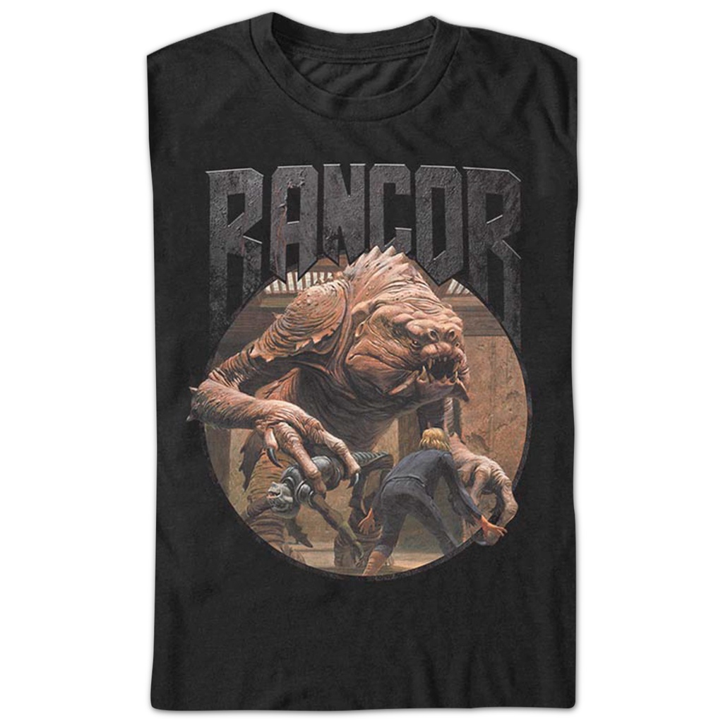 rancor-star-wars-t-shirt-เสือยืดผู้ชาย-เสื้อยืดวินเทจ-เสื้อวินเทจผญ-เสื้อยืดเข้ารูป