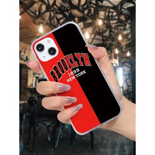 เคสโทรศัพท์ไอโฟนiphone บล็อคสี ภาพกราฟิกตัวอักษร