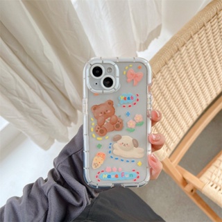 เคส สำหรับ ไอโฟน เคสซิลิโคน สินค้าพร้อมส่งจากไทย สำหรับ Iphone 14 13 12 11 Pro max เรืองแสงหมีyeah TPU -C270