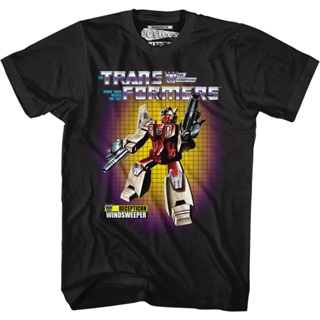Box Art Windsweeper Transformers T-Shirt เสื้อยืดไม่ต้องรีด เสื้อยืดเด็กผช