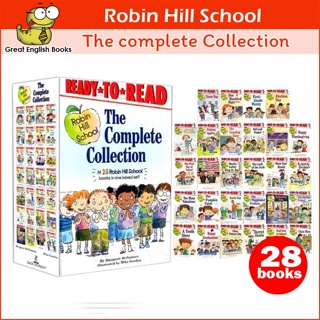 (ใช้โค้ดรับcoinคืน10%ได้)*กล่องมีตำหนิ* พร้อมส่ง ชุดหนังสือภาษาอังกฤษ Robin Hill School The Complete Collection box set 28 books
