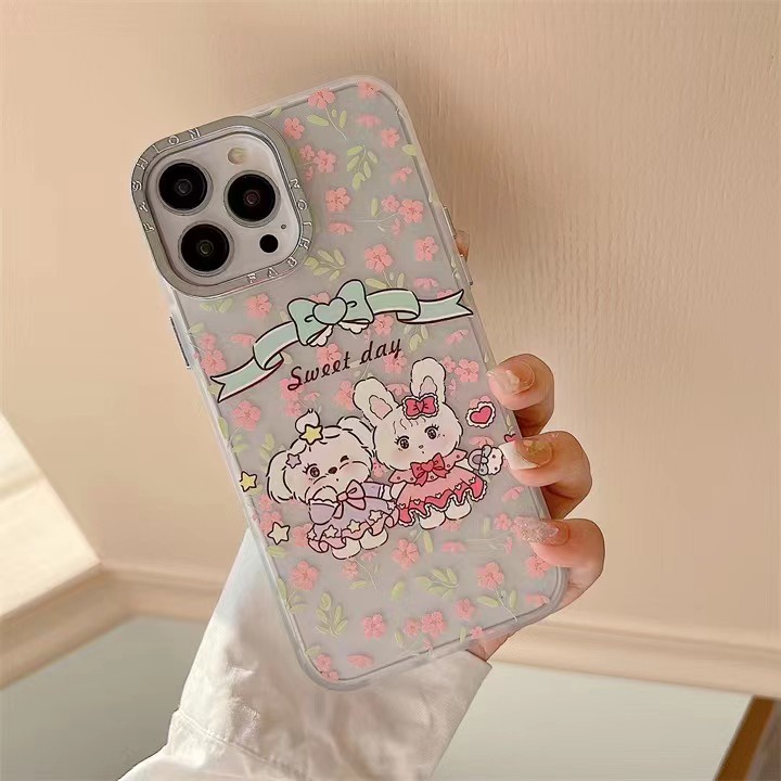 เคสโทรศัพท์มือถือ-tpu-แบบนิ่ม-ลายกระต่าย-สําหรับ-iphone-14-14promax-14pro-11-11promax-12-12pro-12promax-13-13pro-13promax