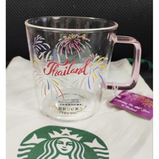 Starbucks Mug Fireworks Lavin Glass 12 Oz. แท้