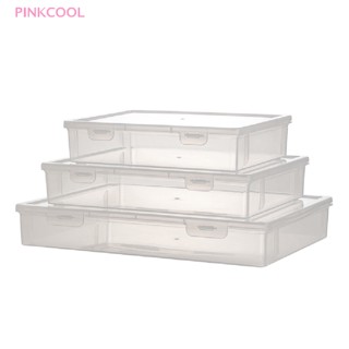 Pinkcool กล่องเก็บเอกสาร ขนาด A4 สีโปร่งใส สําหรับสํานักงาน