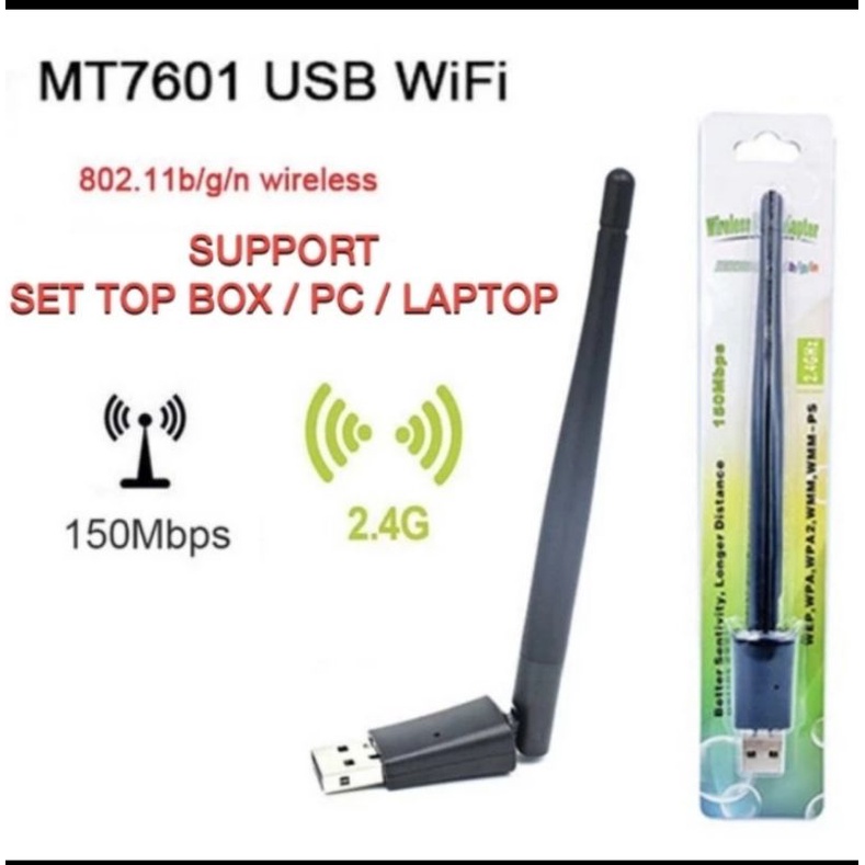 USB WIFI DONGLE MT 7601 สําหรับกล่องรับสัญญาณ DVB T2 WIFI INTERNET ...
