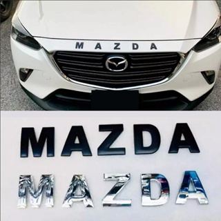 สติกเกอร์โลหะ ลายตราสัญลักษณ์ 3D ตัวอักษร Mazda 4.5 ซม. สําหรับติดตกแต่งกระโปรงหลังรถยนต์ Mazda 2 3 5 6 8 Atenza AXELA BT-50 CX5 CX7 CX3 CX9 CX30 2021 2022 2023 2020