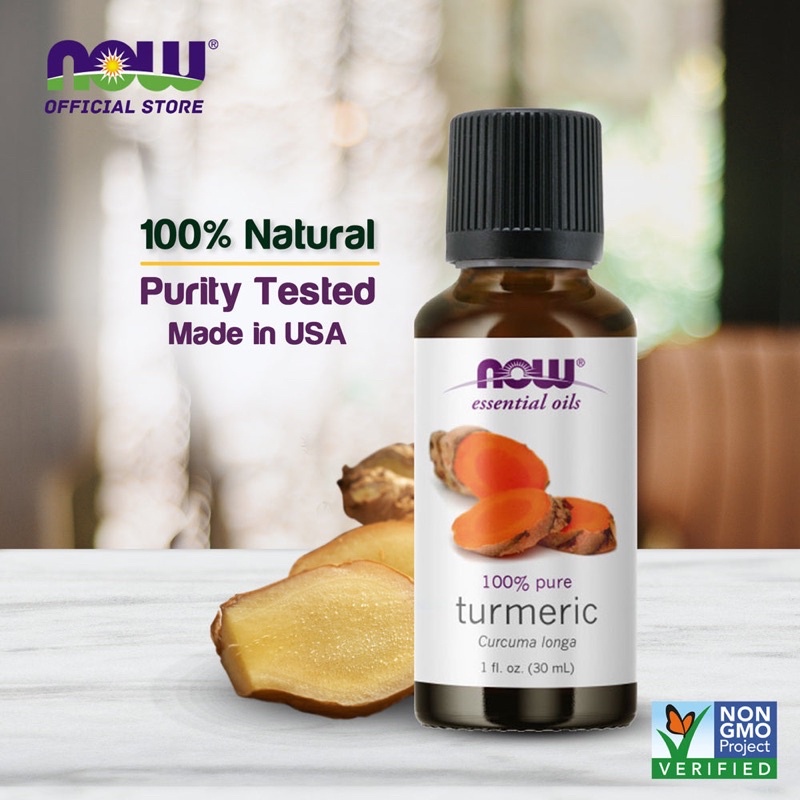 NOW Essential Oils, Tumeric Essential Oil, 1 fl oz (30 ml) Shopee