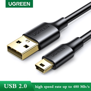Ugreen สายเคเบิล USB 2.0 A ตัวผู้ เป็น 5-Pin Mini B ชาร์จเร็ว สําหรับเครื่องเล่น MP4 ในรถยนต์ DVR GPS