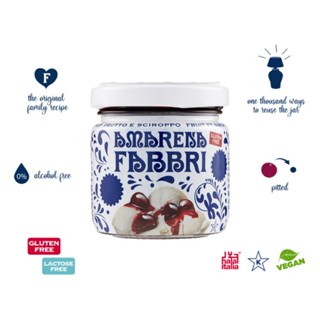 เชอร์รี่ในน้ำเชื่อม Amarena Fabbri 120g