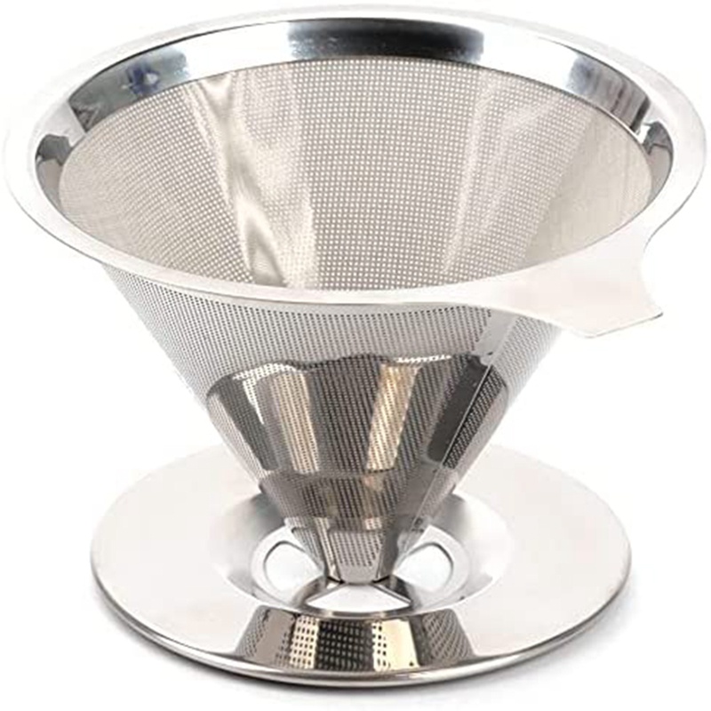 Pour over Coffee Dripper Reusable Drip Cone Coffee Filter Portable Pour
