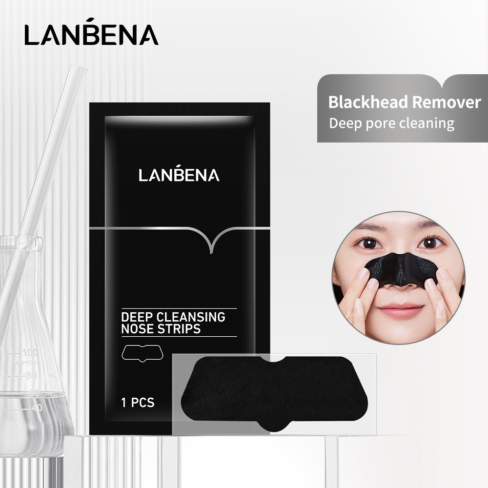 ภาพสินค้าLANBENA มาส์กลอกสิวเสี้ยน ถ่านไม้ไผ่ สำหรับกำจัดสิวเสี้ยนบริเวณจมูก 1 ชิ้น จากร้าน lanbena_mall.th บน Shopee ภาพที่ 1