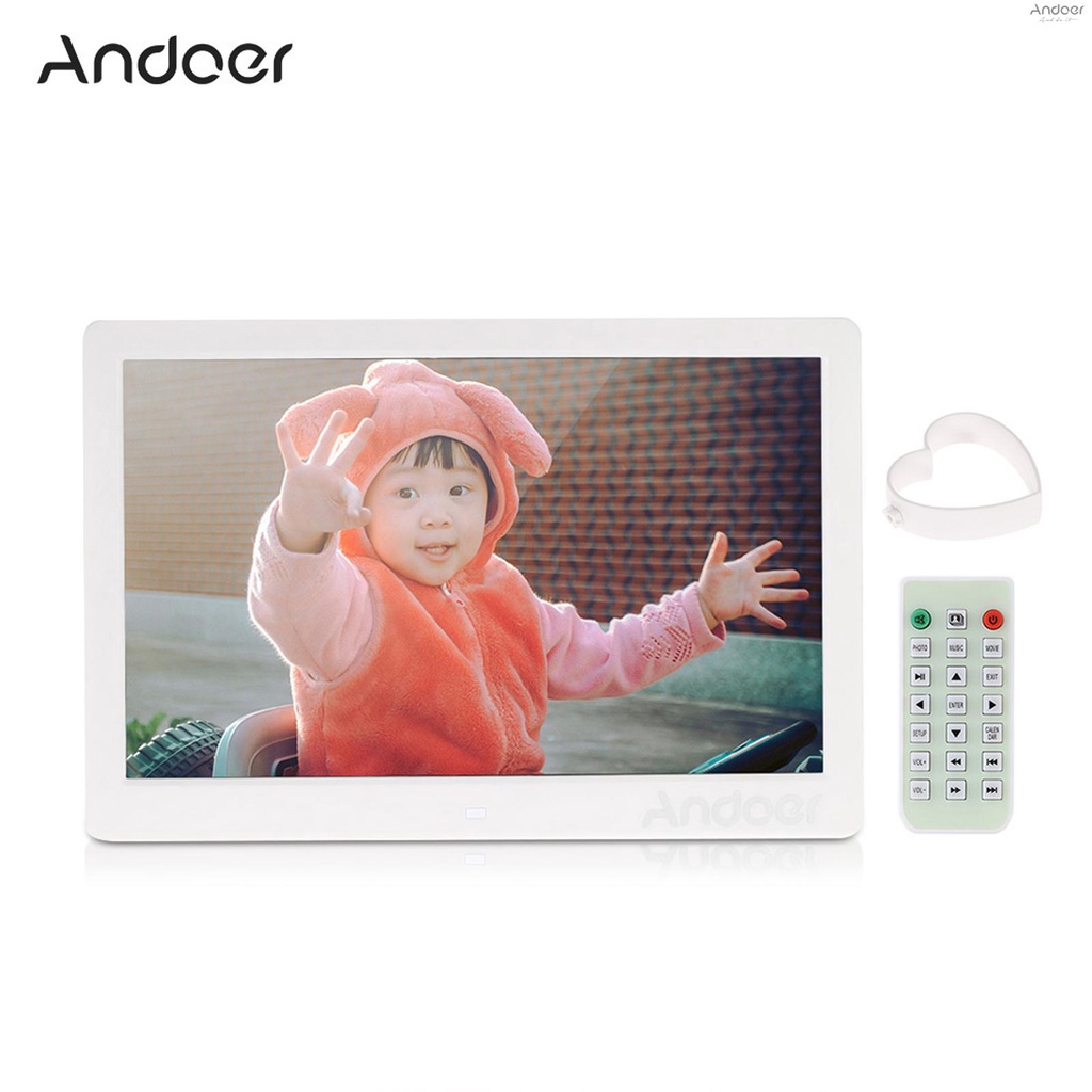 andoer-กรอบรูปดิจิทัล-ความละเอียดสูง-1080p-led-13-นิ้ว-1920x1080-เครื่องเล่น-mp3-mp4-นาฬิกาปลุกอิเล็กทรอนิกส์-ปฏิทิน-พร้อมรีโมตคอนโทรล