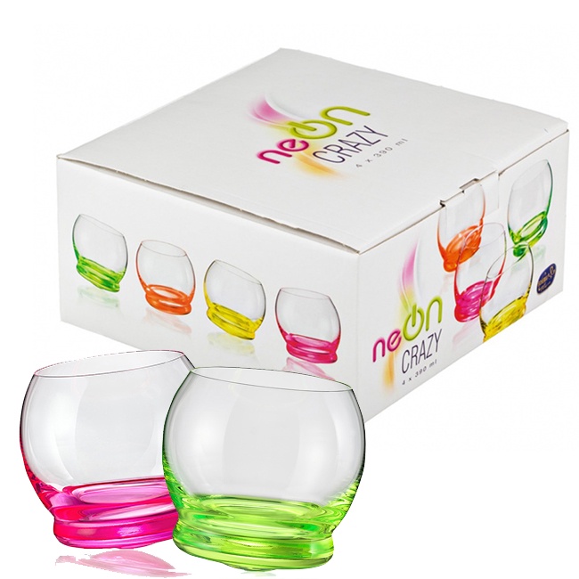 แก้วน้ำ-neon-crazy-390-ml-เซ็ตกล่อง-4-สี-แก้วคริสตัล-แก้ว-crystal-bohemia