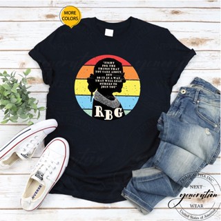 Tee เสื้อเบลาส์ เสื้อยืด พิมพ์ลาย Notorious RBG Ruth Bader Ginsburg สําหรับผู้ชาย นักเรียน เสื้อคู่