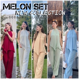 Melon Set ชุดเซ็ต เสื้อ+กางเกงขายาว