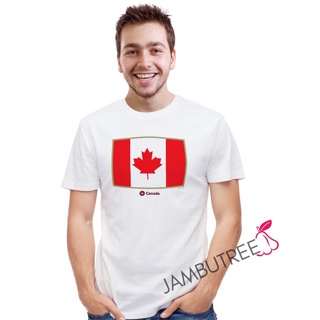 FIFA เสื้อยืด Jambutree 2022 FIFA World Cup Logo Qatar Canada Football Team Supporter  Streetwear Tee   T-Shirt