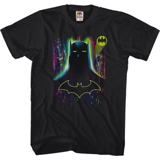 Neon Batman T-Shirt เสื้อยืดผู้หญิง เสื้อคู่วินเทจ
