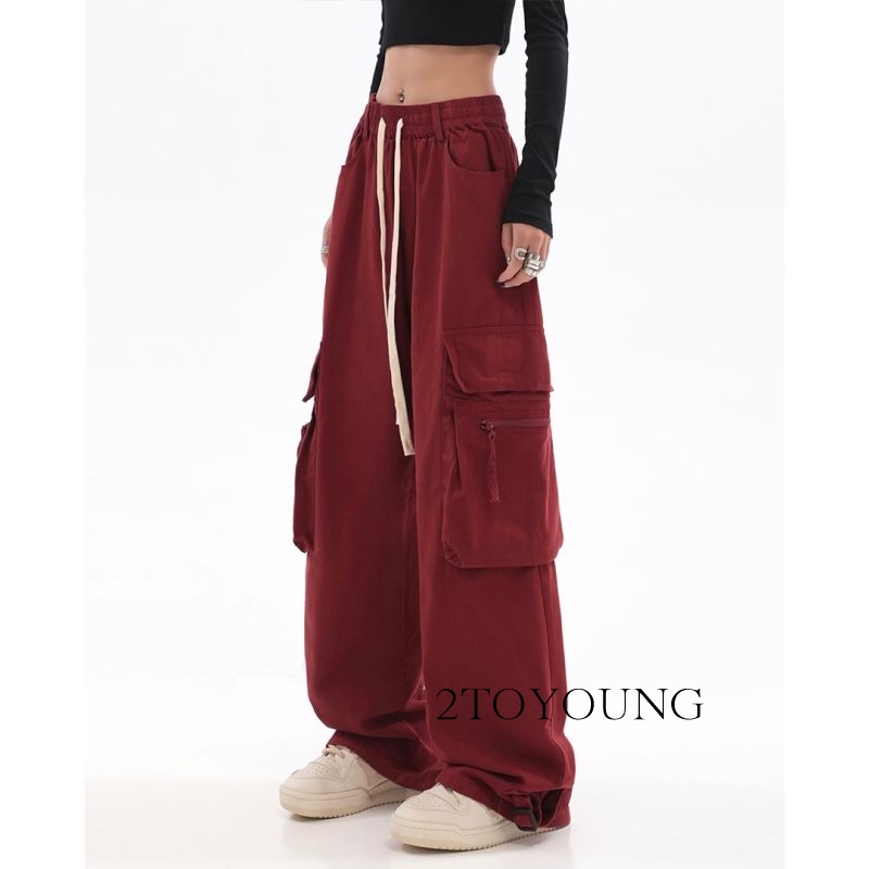 2toyung-กางเกงขายาวผู้หญิง-กางเกงขายาว-ผ้า-ที่สะดวกสบาย-pants-nv1806