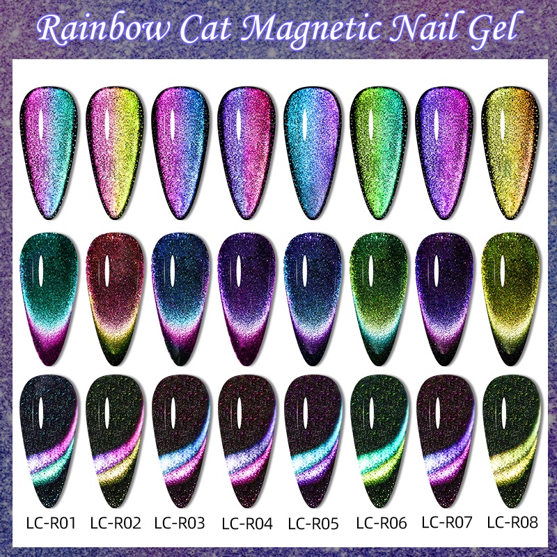 lilycute-เจลทาเล็บเจล-กลิตเตอร์-แม่เหล็ก-รูปแมว-7-มล-หลากสี