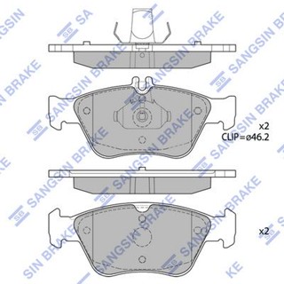ผ้าดิสเบรคหน้า BENZ C-CLASS W202 S202 1993- CLK C208 A208 1997- E-CLASS W210 S210 1995- SLK R170 1996- HI-Q