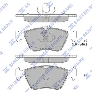 ผ้าดิสเบรคหน้า BENZ C-CLASS W202 S202 1993- CLK C208 A208 1997- E-CLASS W210 S210 1995- SLK R170 1996- HI-Q