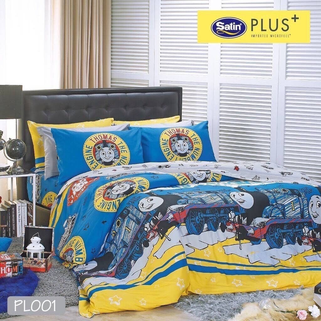 satin-plus-ชุดผ้าปูที่นอน-รวมผ้านวม-พิมพ์ลาย-pl001-ลิขสิทธิ์แท้