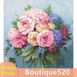 Фф♚ชุดปักครอสสติตช์ 11CT รูปดอกไม้ DIY [boutique520.th]