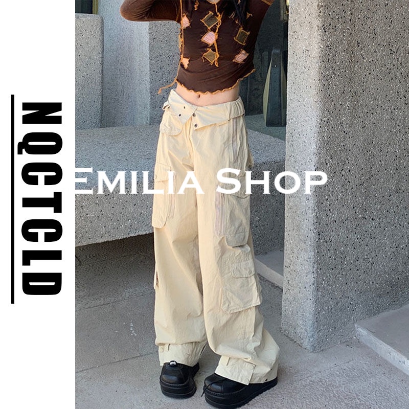 emilia-shop-กางเกงขายาวกางเกงเอวสูงกางเกงขายาวผู้หญิงสไตล์เกาหลี-2022-ใหม่-รุ่นใหม่-korean-style-high-quality-สบาย-es220368-36z230909