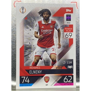 การ์ดนักฟุตบอล Mohamed Elneny 2022/23 การ์ดสะสม Arsenal fc อาร์เซนอล การ์ดนักเตะ อาเซนอล