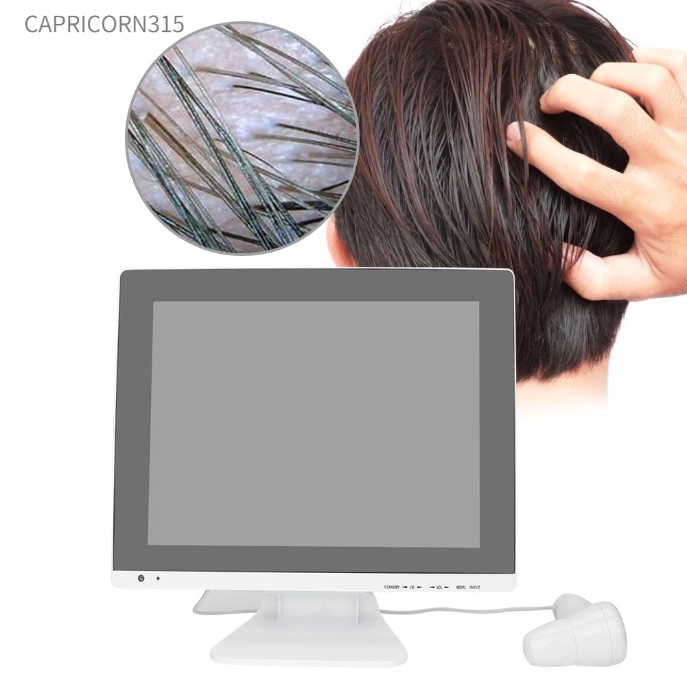 capricorn315-เครื่องวิเคราะห์เส้นผมอัจฉริยะ-หน้าจอ-lcd-ตรวจจับสิวเสี้ยน-รูขุมขน-หนังศีรษะ-ปลั๊ก-au