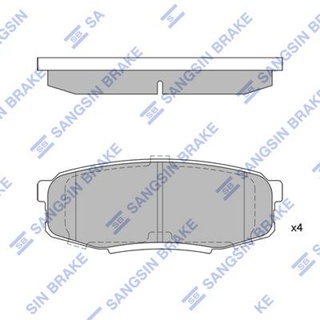 ผ้าดิสเบรคหลัง LEXUS LX450d 2015- LX460 2012- LX570 2007- TOYOTA LAND CRUISER J200 VX200 2007- HI-Q