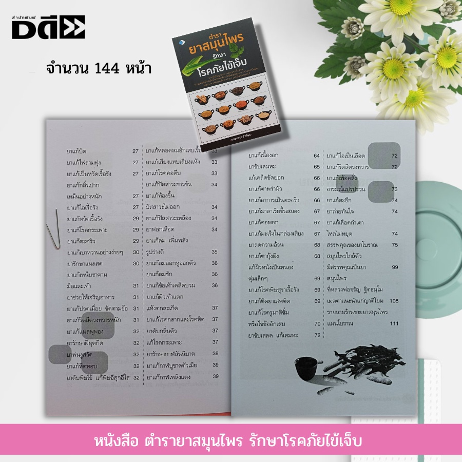 หนังสือ-ตำรายาสมุนไพร-รักษาโรคภัยไข้เจ็บ-สมุนไพรพื้นบ้าน-หมอยาโบราณ-ธรรมชาติบำบัด-ตำรับยาไทย-ตำรายาคู่บ้าน