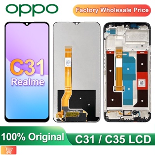 6.5&quot; แผงหน้าจอสัมผัสดิจิทัล LCD 6.6 สําหรับ Oppo Realme C31 RMX3501&quot; หน้าจอแสดงผล LCD สําหรับ realme C35 RMX3511