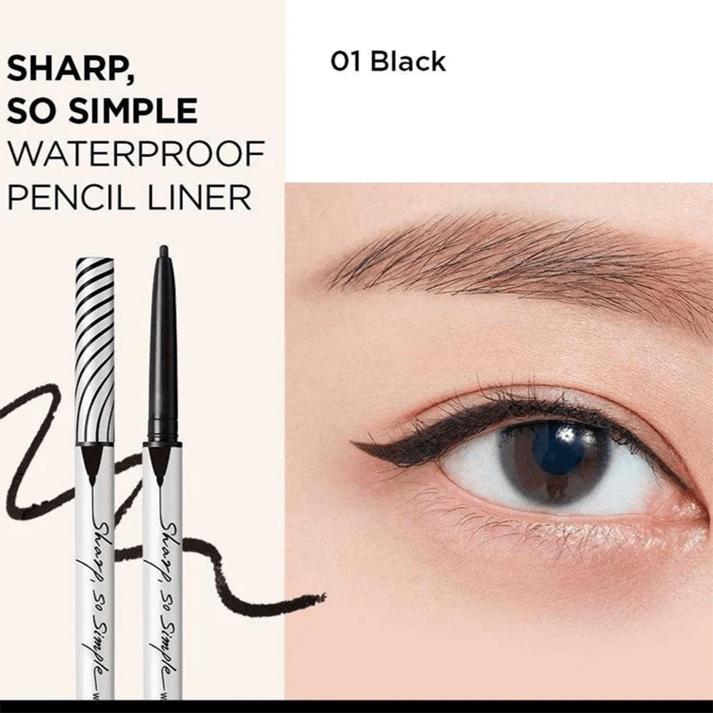 clio-sharp-so-simple-pencil-liner-1-4g-ดินสออายไลเนอร์กันน้ำ-เส้นเล็ก-เขียนง่าย-ให้ดวงตาสวยโดดเด่น