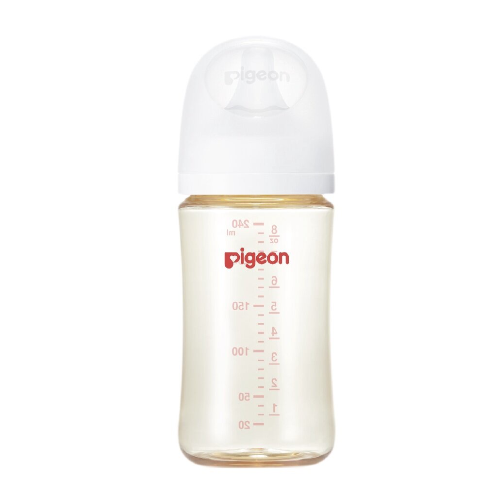 pigeon-พีเจ้น-ขวดนม-ppwn-คอกว้าง-ขนาด-160-ml-240-ml-พร้อมจุกเสหมือนมารดา-แพ็ค-2-ขวด