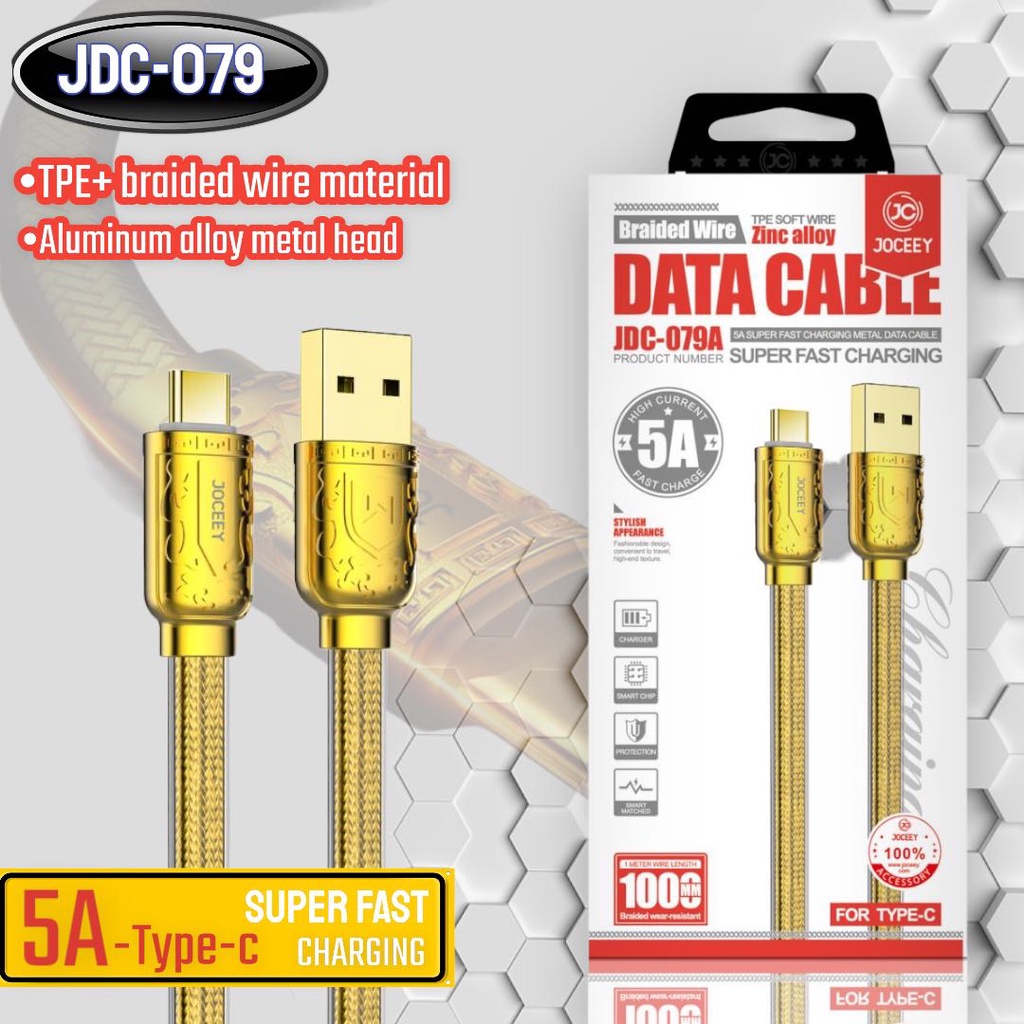 สายชาร์จเร็ว5aรุ่นjdc-079-สายชาร์จใช้งานดีทนทานกับการใช้งานรองรับ-micro-type-c-phone