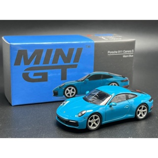 Mini GT /  Porsche 911 (992) Carrera S Miami Blue