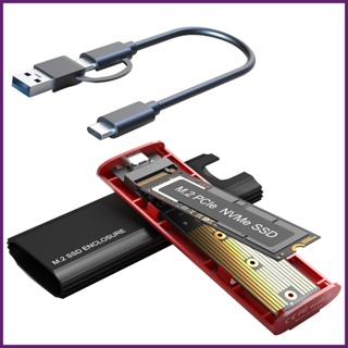 อะแดปเตอร์ปิด M.2 NVMe SSD อลูมิเนียม เป็น M.2 NVMe SSD เครื่องอ่าน ปิด ภายนอก USB รองรับ UASP buth