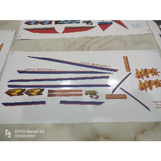 สติ๊กเกอร์ Suzuki Akira RR ปี90 สีแดง
