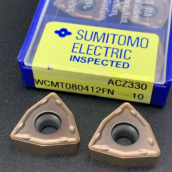 10 Sumitomo Inserti Rotanti Per Tornitura Tcmt 16T308 N-Sk AC820P Nuovo