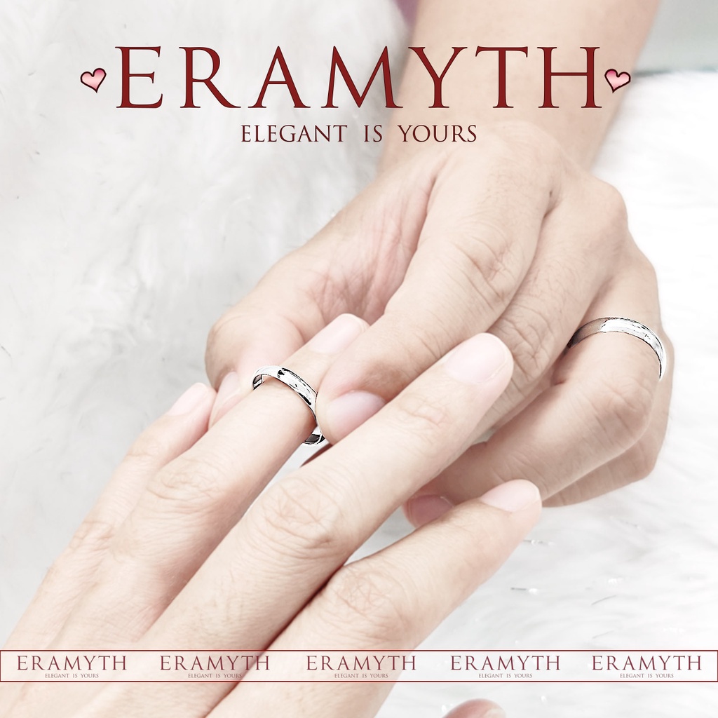 eramyth-jewelry-แหวนคู่-เงินแท้-ชุบทองคำขาว-ทอง-ไมครอนแท้-18k-แหวนเกลี้ยง-ปลอกมีด-สินค้ามาตรฐานส่งออก