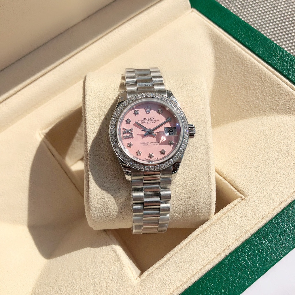 พรี-ราคา12500-rolex-datejust-นาฬิกา-ผู้หญิง-28mmสาย-ส-แตนเลส-นาฬิกาแบรนด์เนม