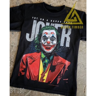 BT 150 Joker Put On a Happy Face เสื้อยืด สีดำ BT Black Timber T-Shirt ผ้าคอตตอน สกรีนลายแน่น S M L XL XXL