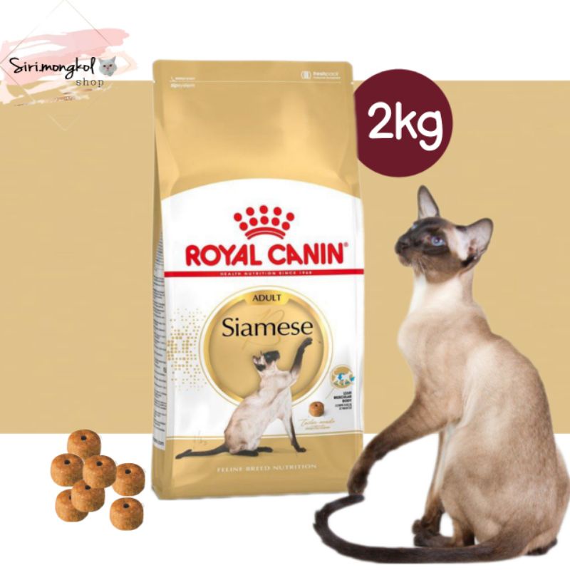 Royal Canin Cat Siamese 2 Kg รอยัลคานิน อาหารเม็ดแมว วิเชียรมาศ แมวไทย อาหาร แมวโต | Shopee Thailand
