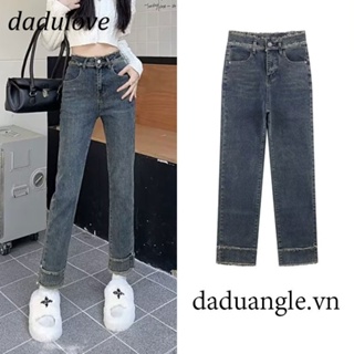 DaDulove💕 Autumn and Winter New Jeans Elastic High Waist plus Size Straight Pants Fashion Womens Clothing