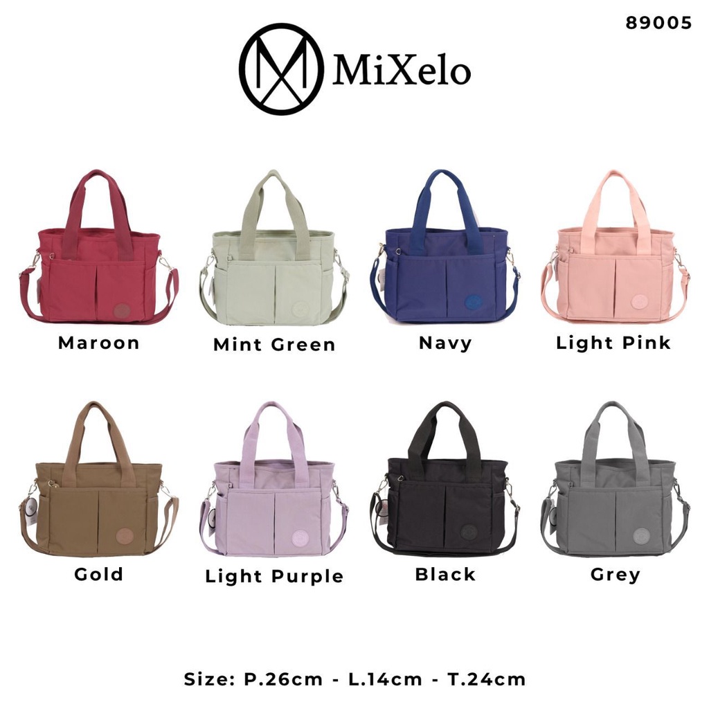 mixelo-89005-กระเป๋าถือ-กระเป๋าสะพายไหล่-ผ้าไนล่อน-กันน้ํา-สําหรับผู้หญิง