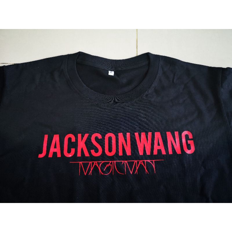 cotton-tshirts-new-เสื้อยืดสกรีนลาย-jackson-wang-magic-man-got7-สินค้า-แฟน-แมด