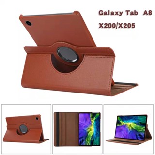 เคสหนังคุณภาพดี หมุนได้ 360 องศา เคส Case Samsung Tab A8 10.5 นิ้ว 2021 X205 SM-X200 SM-X205